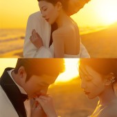 三亚湾-橘色光絮