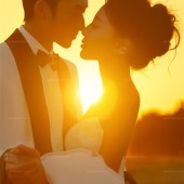 三亚湾-橘色光絮