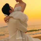 三亚湾-橘色光絮