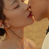 三亚湾-橘色光絮