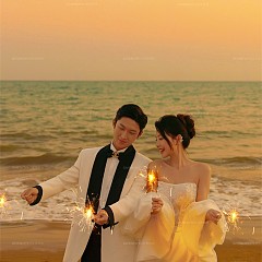 三亚湾-橘色光絮