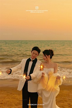 三亚湾-橘色光絮