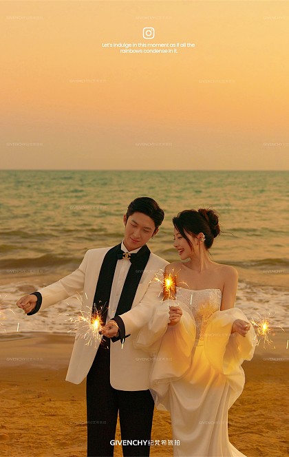 三亚湾-橘色光絮