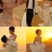 三亚湾-橘色光絮