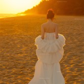 三亚湾-橘色光絮