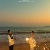 三亚湾-橘色光絮