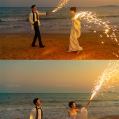 三亚湾-橘色光絮