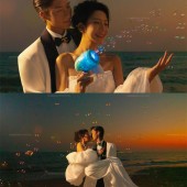 三亚湾-橘色光絮