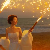 三亚湾-橘色光絮