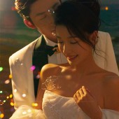 三亚湾-橘色光絮