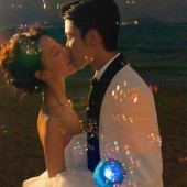 三亚湾-橘色光絮