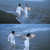 博主阿汤哥-漫步海滩