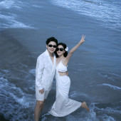 博主阿汤哥-漫步海滩