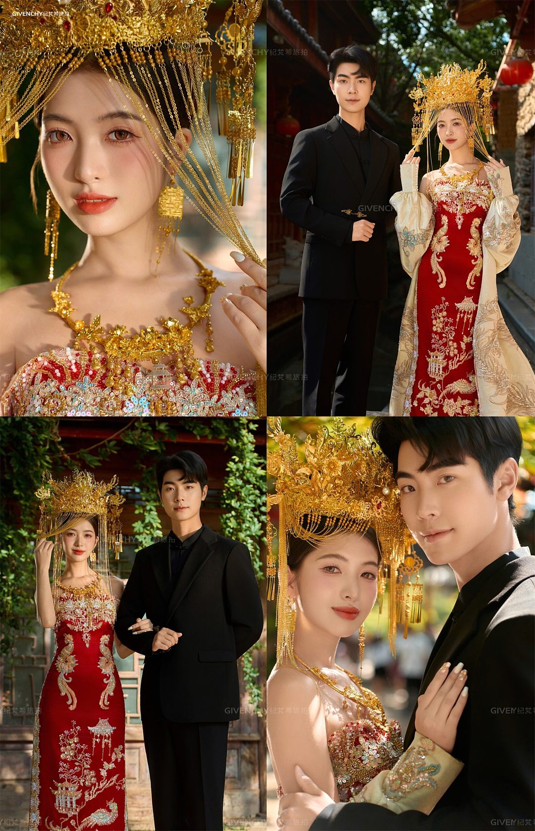 束河古镇-金色凤冠