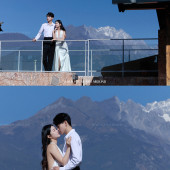 庭前望雪-丽江婚前影像