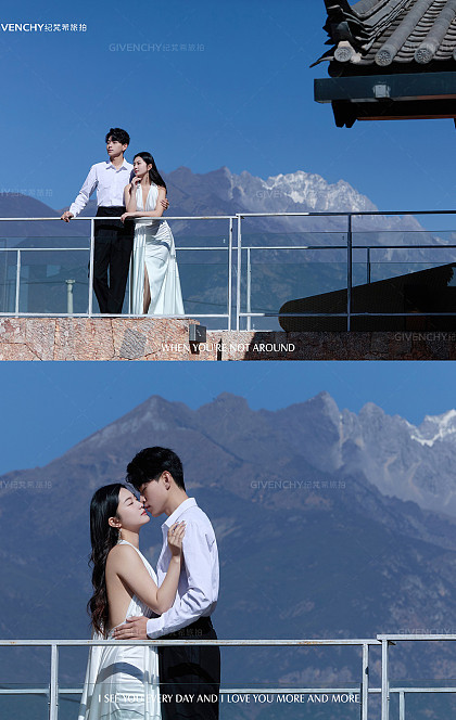 庭前望雪-丽江婚前影像