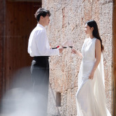 庭前望雪-丽江婚前影像