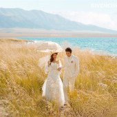 赛里木湖-湖畔芦苇