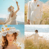 赛里木湖-湖畔芦苇