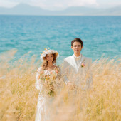 赛里木湖-湖畔芦苇