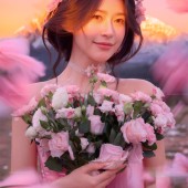 莫奈庄园-日照金山