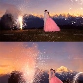 莫奈庄园-日照金山