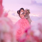 莫奈庄园-日照金山