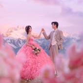 莫奈庄园-日照金山