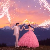 莫奈庄园-日照金山