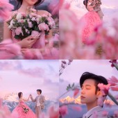 莫奈庄园-日照金山