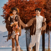 洱海海景-秋日红杉