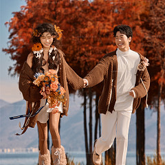 洱海海景-秋日红杉