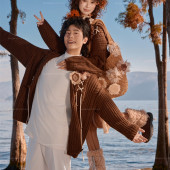 洱海海景-秋日红杉