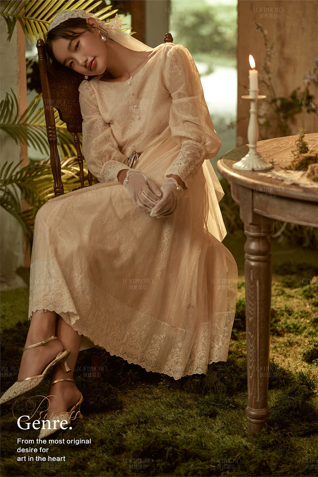 戴珍珠耳环的少女