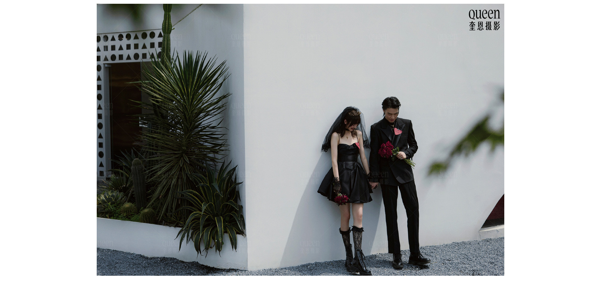 复古朋克 X ROCK新娘 |  2022  奎恩摄影 情人节浪漫企划