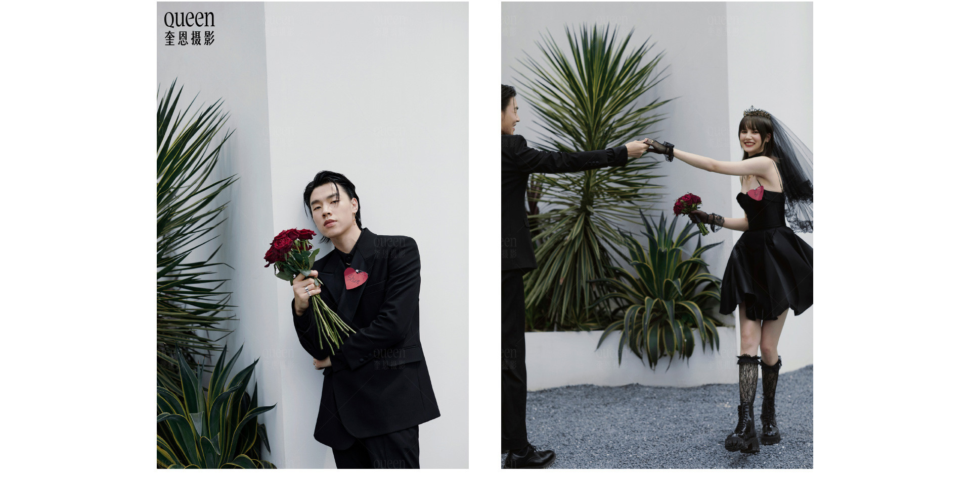 复古朋克 X ROCK新娘 |  2022  奎恩摄影 情人节浪漫企划