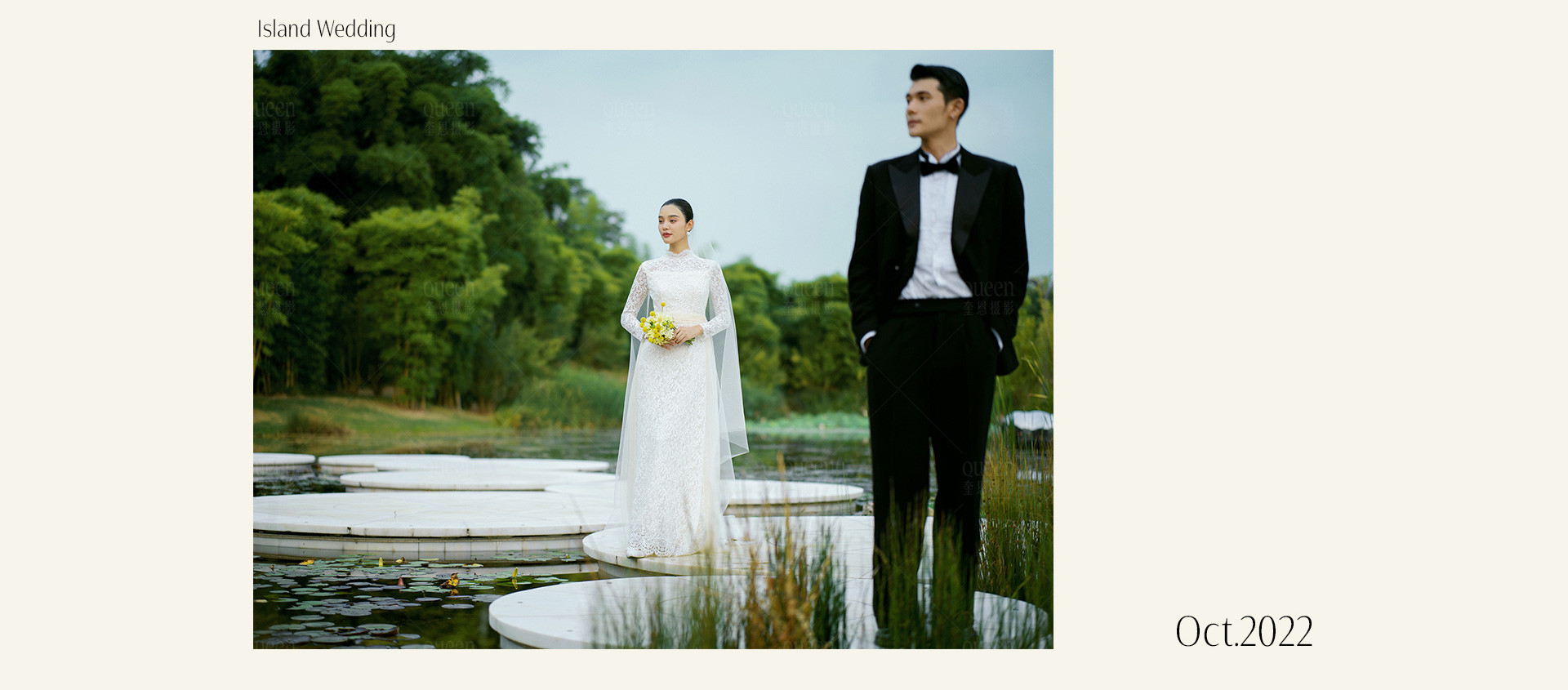现代岛屿婚礼 | 2022 奎恩摄影 浪漫西方 新品发布
