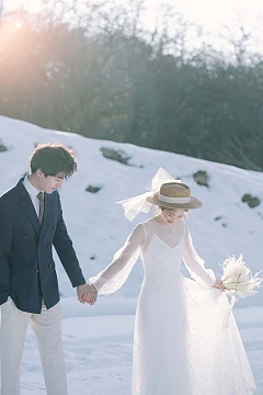 超美雪景婚纱