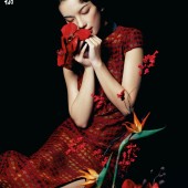 红色旗袍（室内）